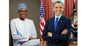 Presidents Barrack Obama and Muhammadu Buhari of the United states and Nigeria respectively