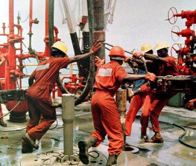 an oil-rig in nigeria