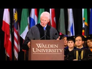 President Clinton given a speech  at Walden University