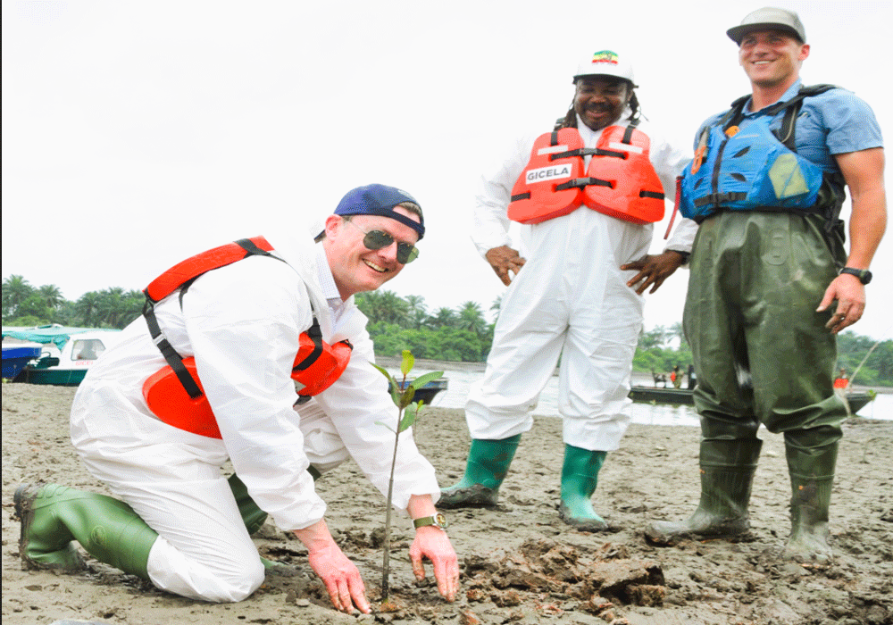 Shell's Group Vice President joins mangrove replanting project in Ogoniland