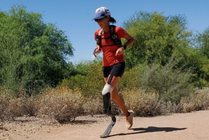 South African woman runs 104 marathon on one leg, breaks world record