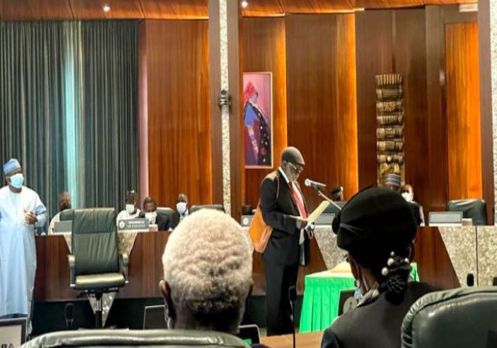 BREAKING: PMB Swears in Ariwoola as Acting CJN