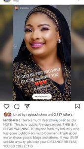 Actress Laide Bakare warns critics who talk ill about her source of wealth