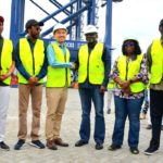 Photo News: Minister of Transportation, Mu’azu Jaji Sambo on tour at the Lekki Deep Sea Port