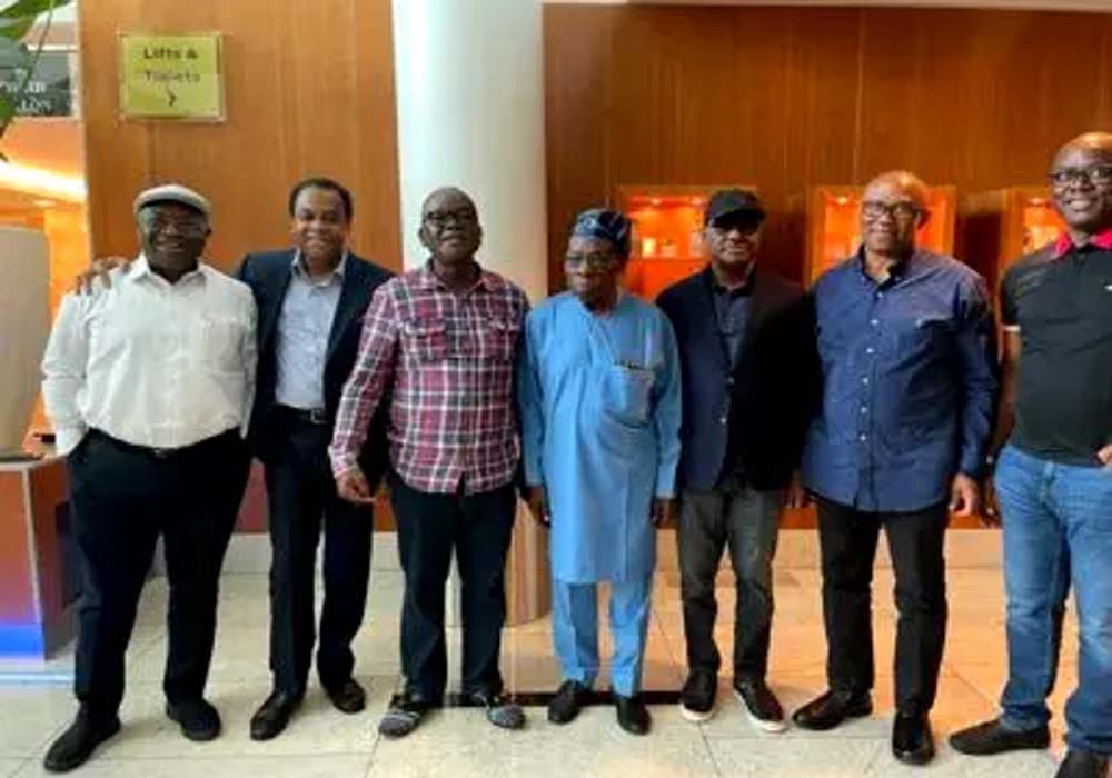 Suspense as Obasanjo meets Obi, Wike, Ortom, Others In London