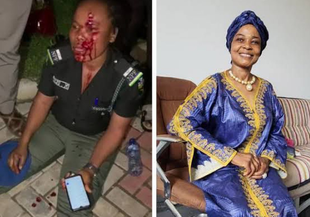 Abiola assaults police woman