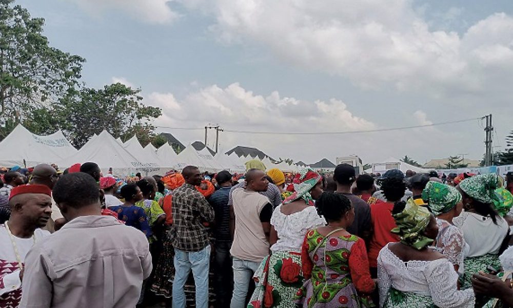 JUST IN: Cheers As Tinubu, Shettima Arrive Imo