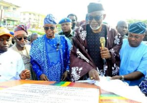 Gov Akeredolu Inaugurates Olaiya Flyover In Osogbo