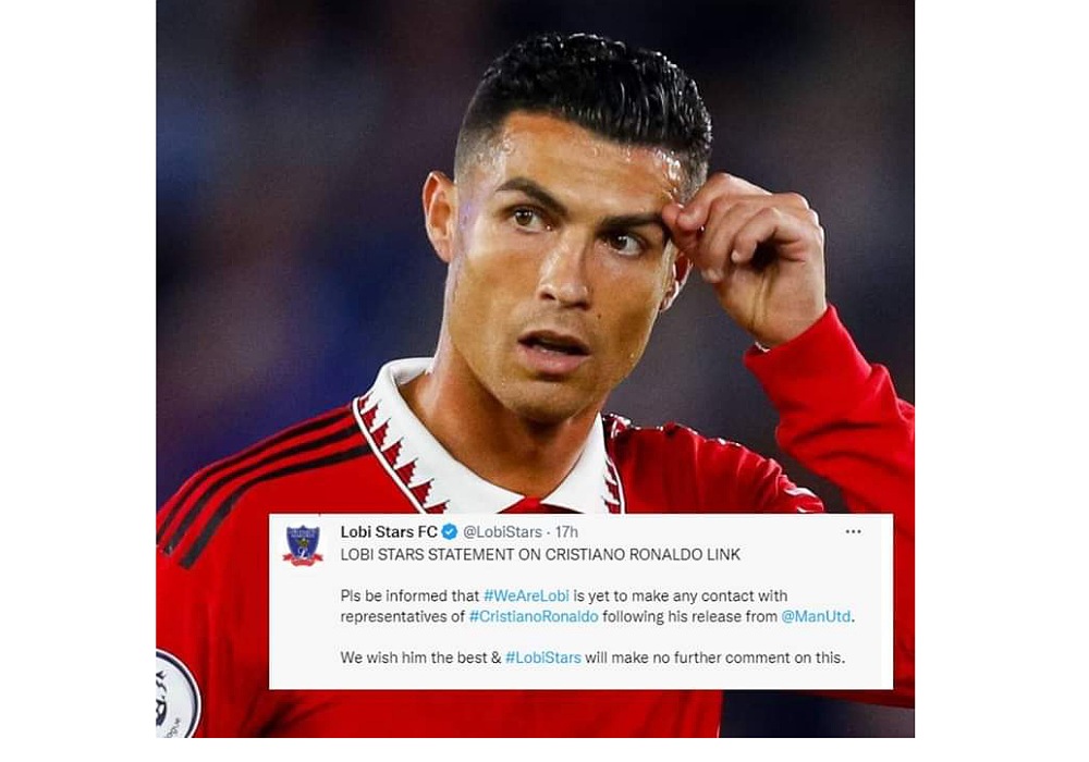 Nigerian Club Lobi Stars Rule Out Move For Cristiano Ronaldo