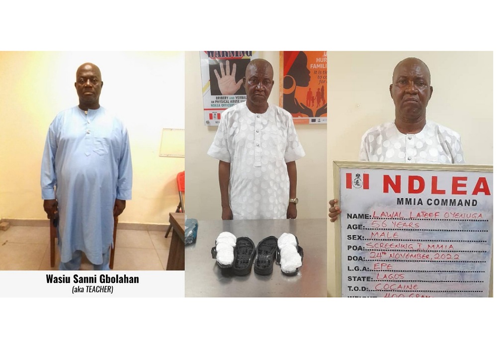 NDLEA Arrests Wanted Drug Kingpin, Saudi-bound Trafficker With Cocaine In Footwears