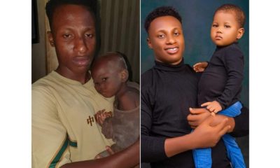 Man Shares New Photos Of Abandoned Baby He Rescued In Enugu