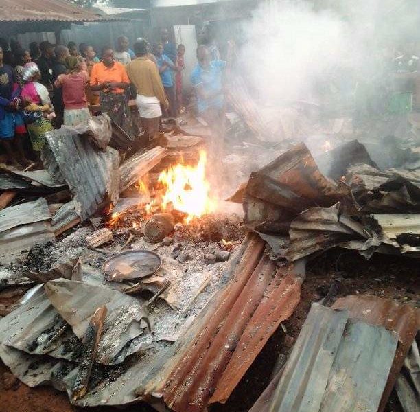 Fire Razes Ishieke Market In Ebonyi