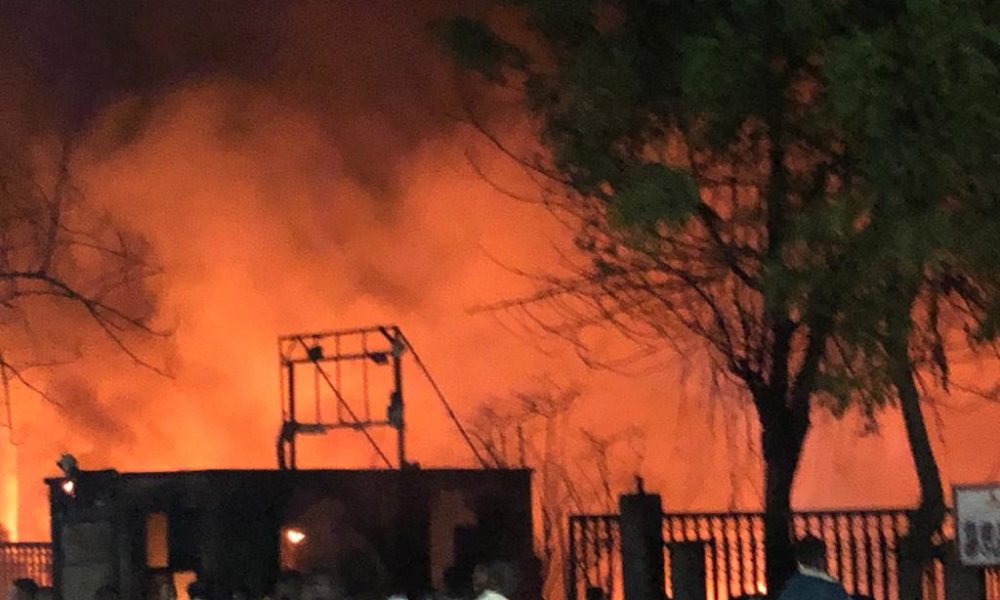 Fire Guts Lagos Houses