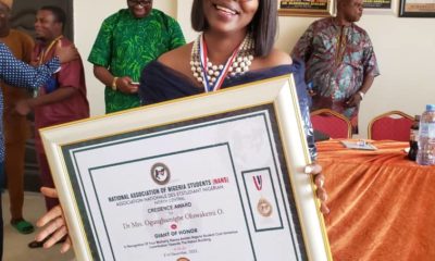 FEDPOFFA Dean, Ogungbamigbe Becomes First Female Recipient Of NANS Award In North Central Nigeria