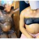 Reactions As Heavily Pregnant Woman Undergoes Chemical Bleaching tagged ‘Lightning Glow Bath’