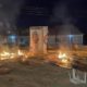 Suspected Political Thugs Vandalize PDP Campaign Organisation Building, Set Structure, Billboards Ablaze