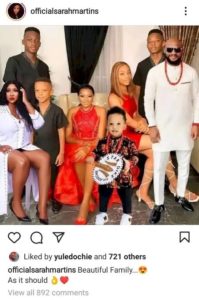 Yul Edochie Praises Photoshopped Christmas Family Portrait