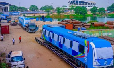 Two New Trains Arrive For Lagos Blue Line Rail (Photos)