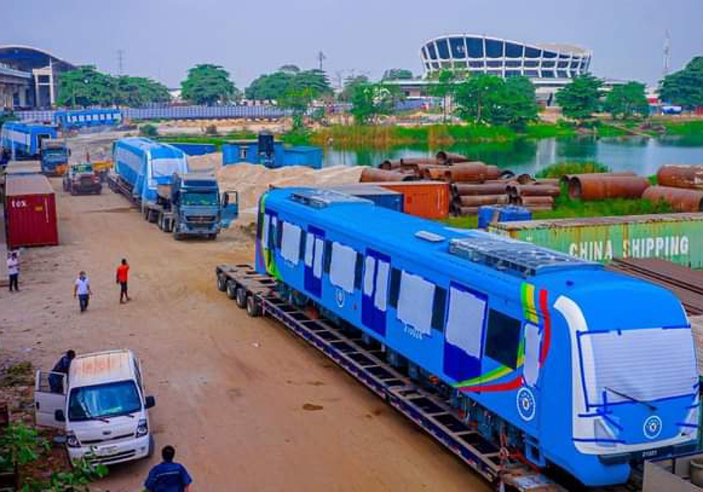 Two New Trains Arrive For Lagos Blue Line Rail (Photos)