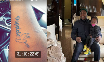 Ubi Franklin Honors Late Davido's Son With Memorial Tattoo