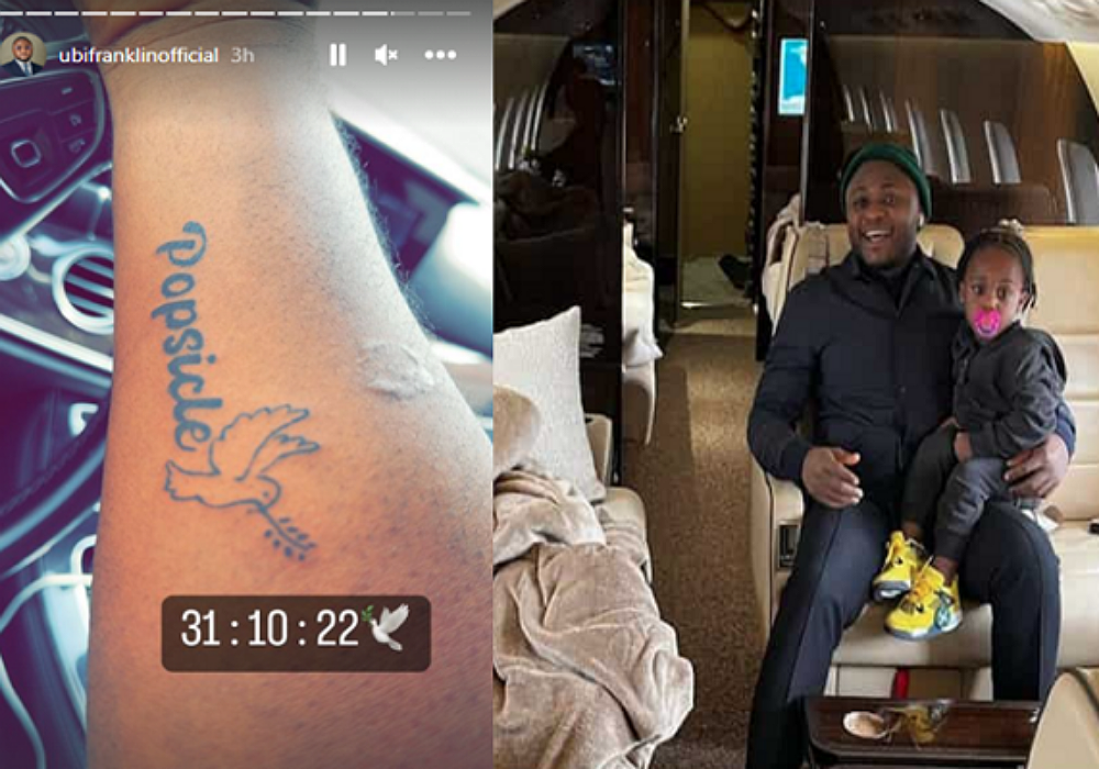 Ubi Franklin Honors Late Davido's Son With Memorial Tattoo