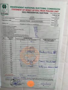 #NigeriaDecides: Results From Presidential/NASS Election Polling Units