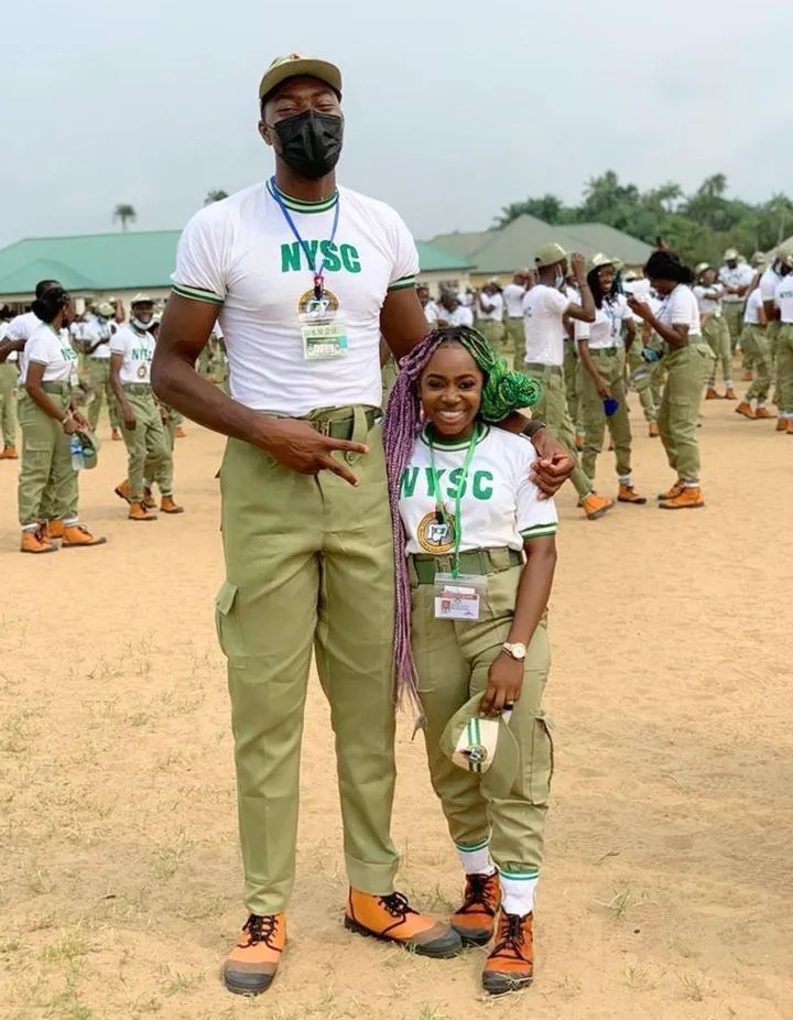 Meet Tallest, Shortest Corpers Who Fell In Love During Service