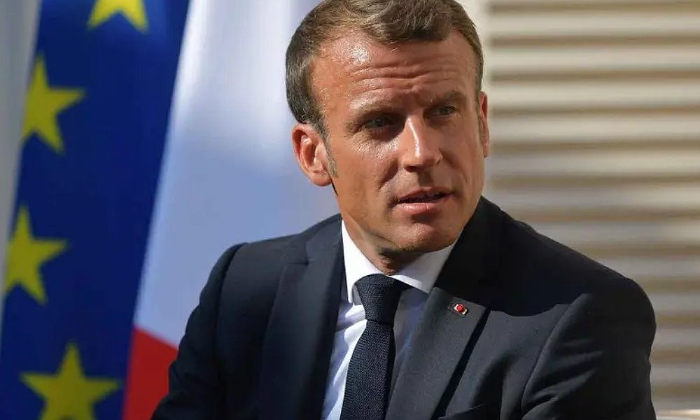 French President Macron's Jet Touches Down In Ilorin