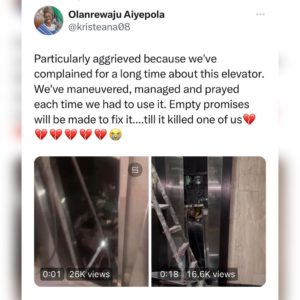 Uproar As Female Doctor Dies In An Elevator At Lagos Hospital