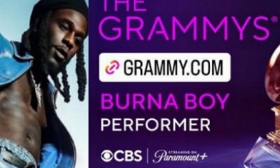 Burna Boy Set To Perform At 2024 Grammys